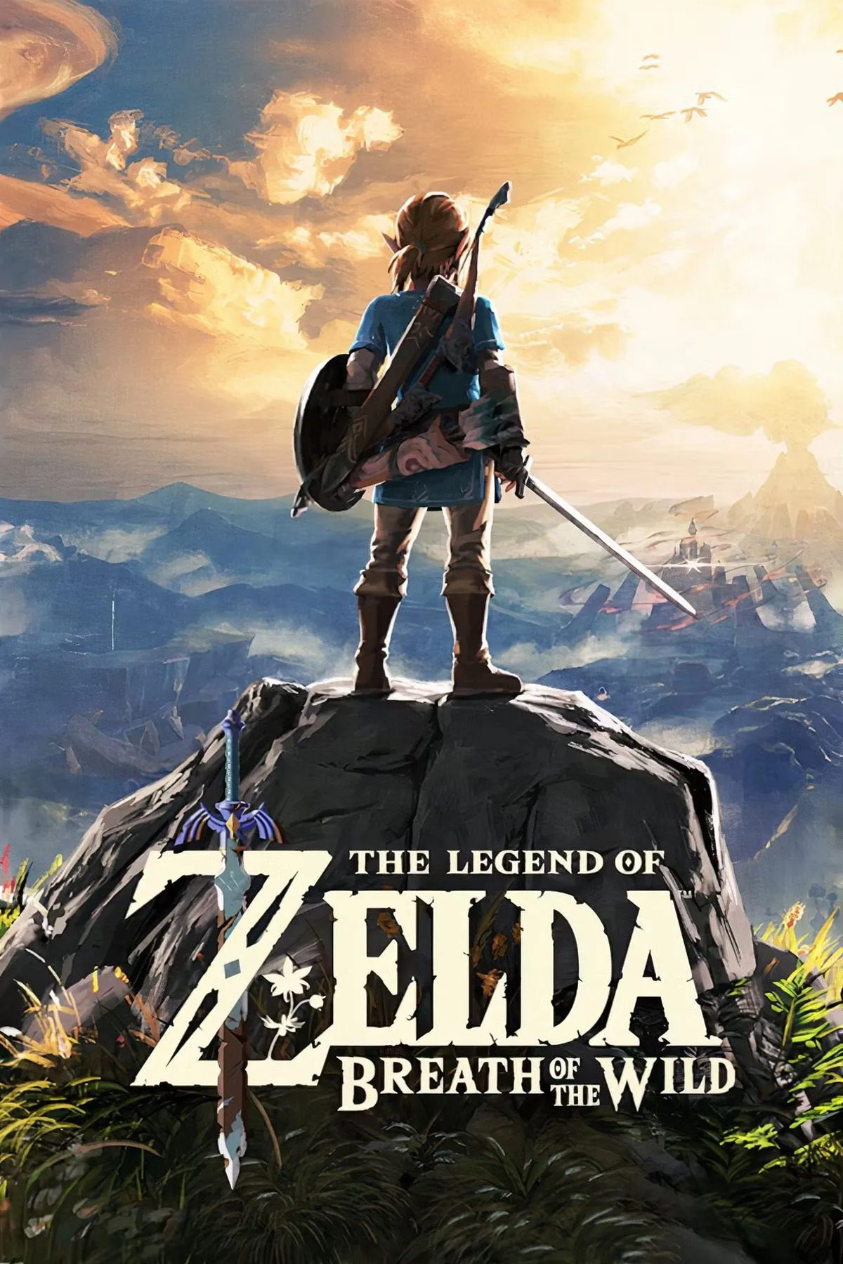Link đang khám phá thế giới mở rộng lớn của The Legend of Zelda: Breath of the Wild.