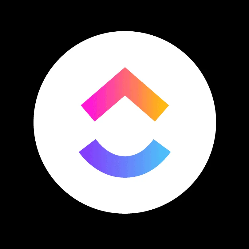 Logo ClickUp đại diện cho giải pháp quản lý công việc và năng suất toàn diện, giúp tối ưu hóa quy trình làm việc cho cá nhân và đội nhóm.
