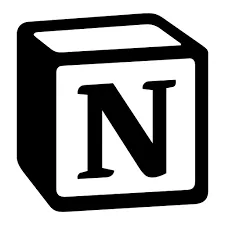 Logo ứng dụng Notion biểu tượng của một công cụ quản lý công việc và ghi chú linh hoạt.
