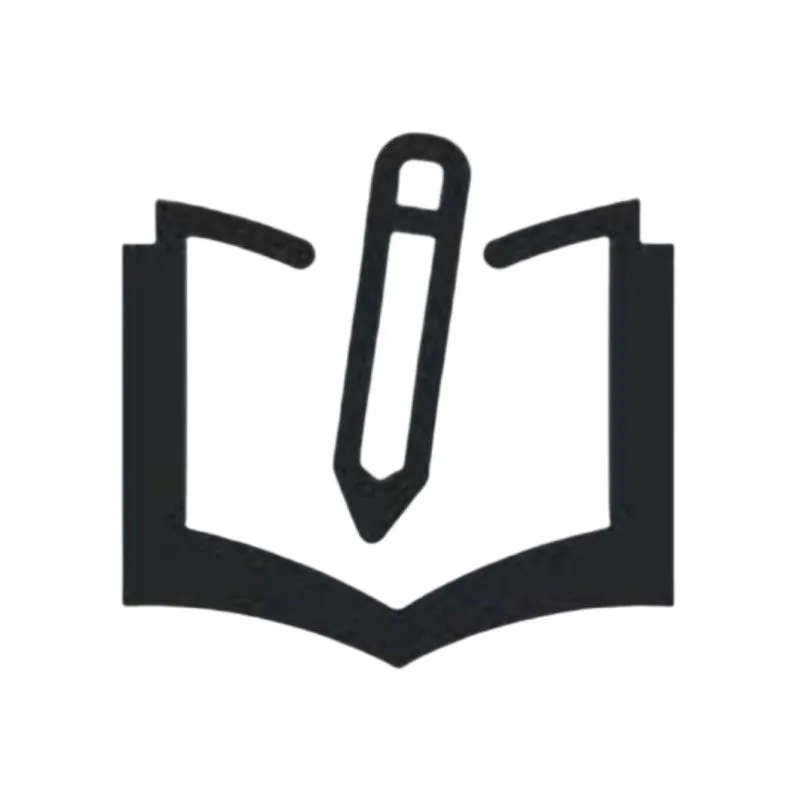 Logo ứng dụng Novelcrafter với tên và biểu tượng cách điệu