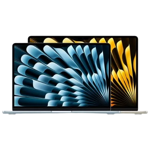 MacBook Air M4 2025 màu bạc, thể hiện thiết kế mỏng nhẹ và màn hình hiển thị sống động