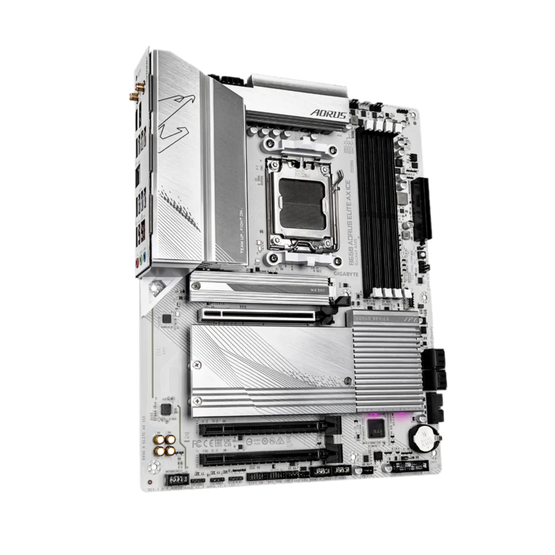 Mainboard Gigabyte B650 Aorus Elite AX ICE, minh họa cho việc chọn bo mạch chủ tầm trung hiệu quả