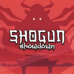 Màn hình gameplay 2D của Shogun Showdown, hiển thị giao diện chiến thuật theo lượt với các nhân vật và kẻ địch kiểu Nhật Bản trên lưới ô vuông.