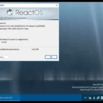 Màn hình làm việc của hệ điều hành ReactOS 0.4.15 với các cải tiến về giao diện và công cụ hệ thống