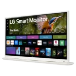 Màn hình thông minh LG 32SR70U-W 32 inch với thiết kế hiện đại, hiển thị giao diện đa năng.