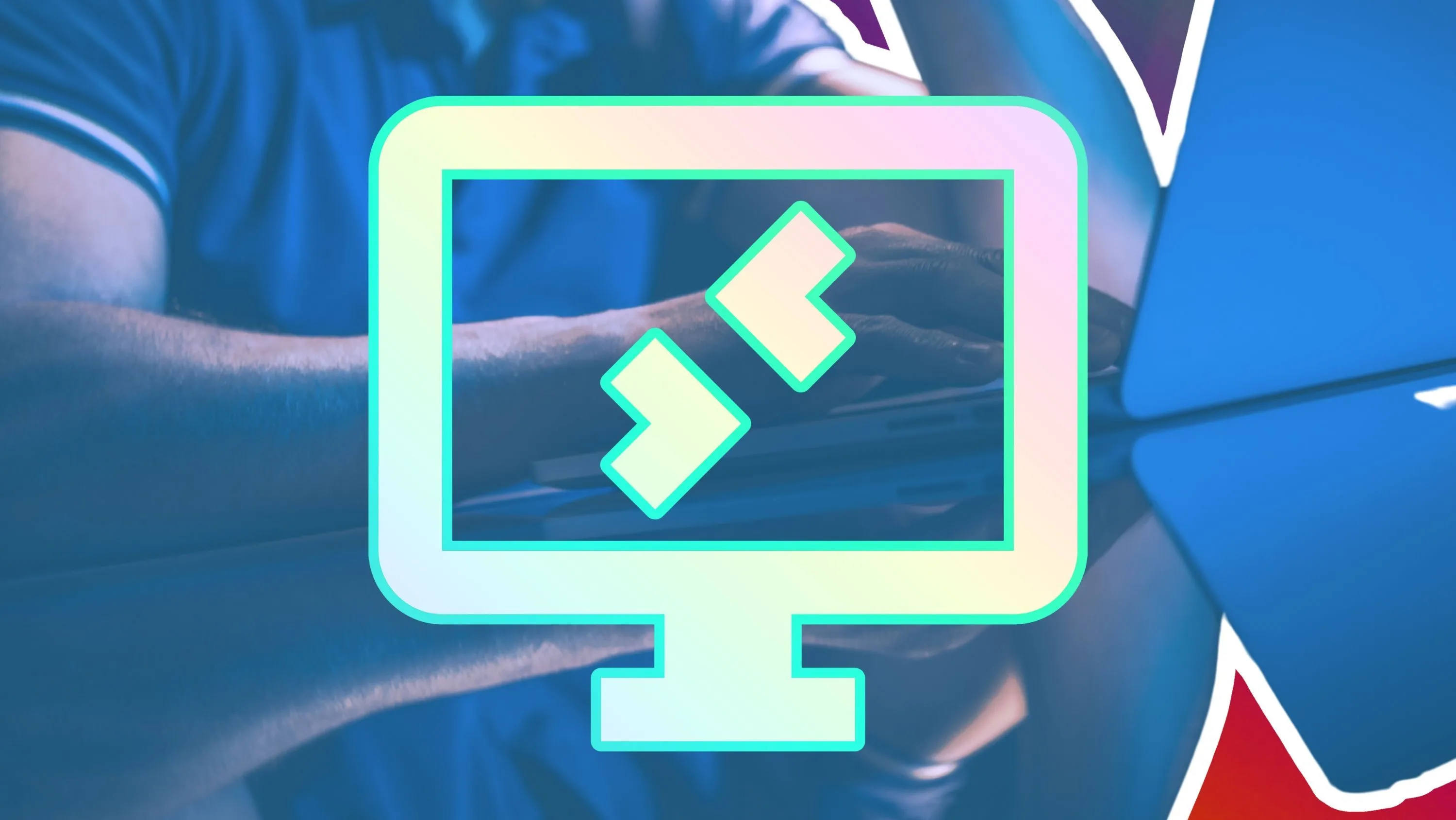 Minh họa các công cụ và phần mềm truy cập máy tính từ xa qua Remote Desktop Protocol (RDP) của Windows, thường được quản trị viên IT sử dụng để hỗ trợ người dùng.