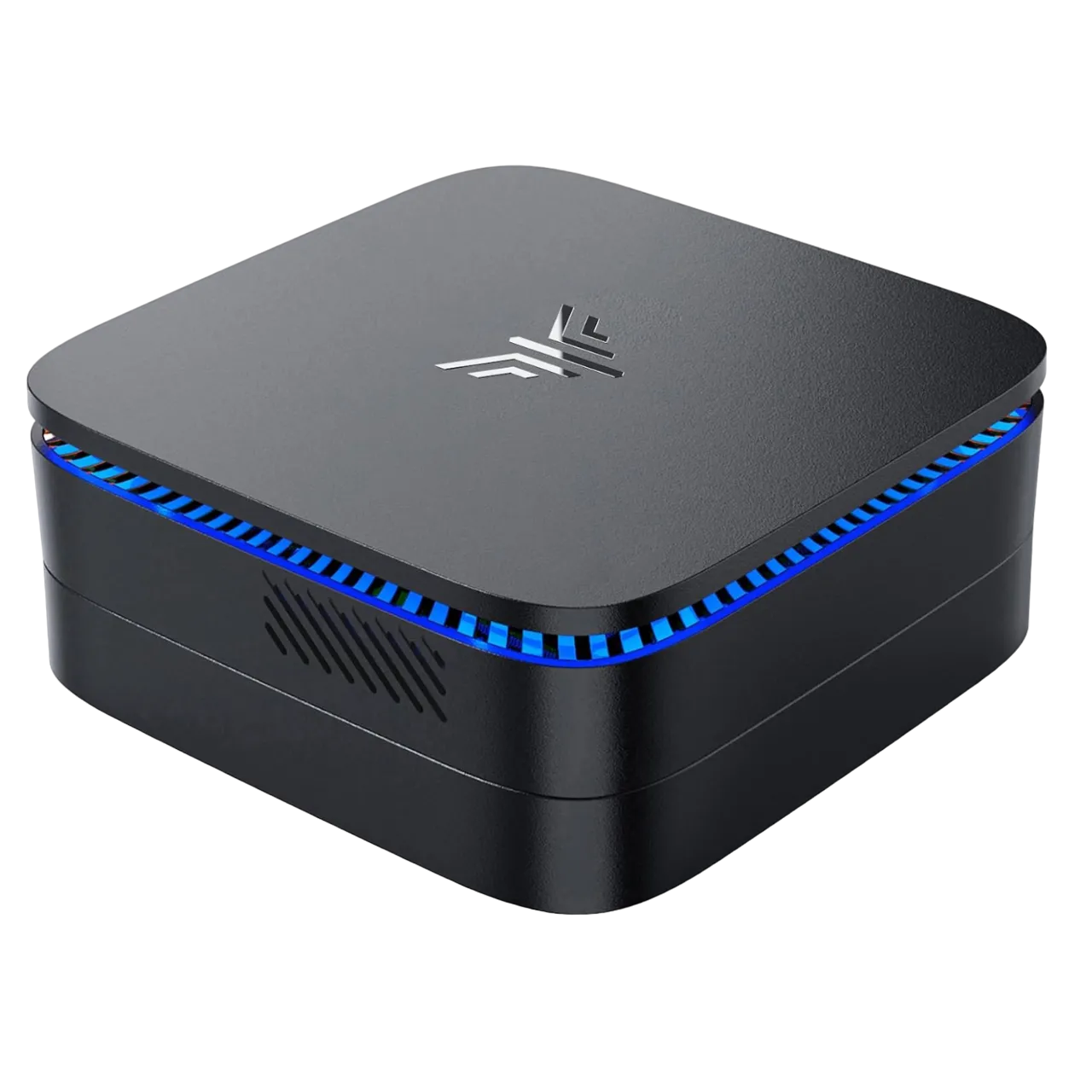 Mini PC Kamrui N100 với thiết kế hiện đại và nhỏ gọn, minh họa khả năng tối ưu không gian