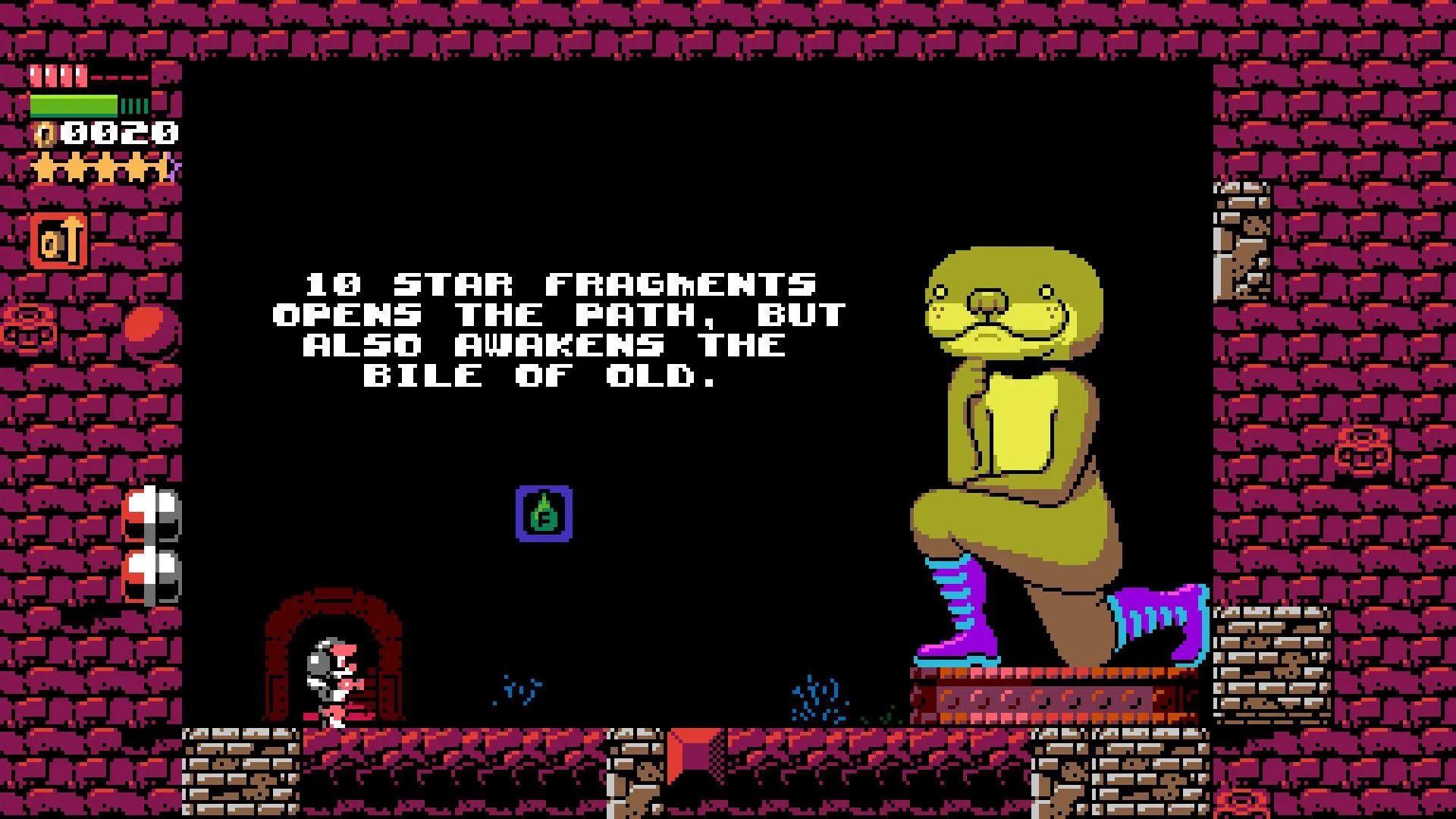 Một trò chơi đua xe retro trong bộ sưu tập UFO 50, gợi nhớ game thùng arcade.