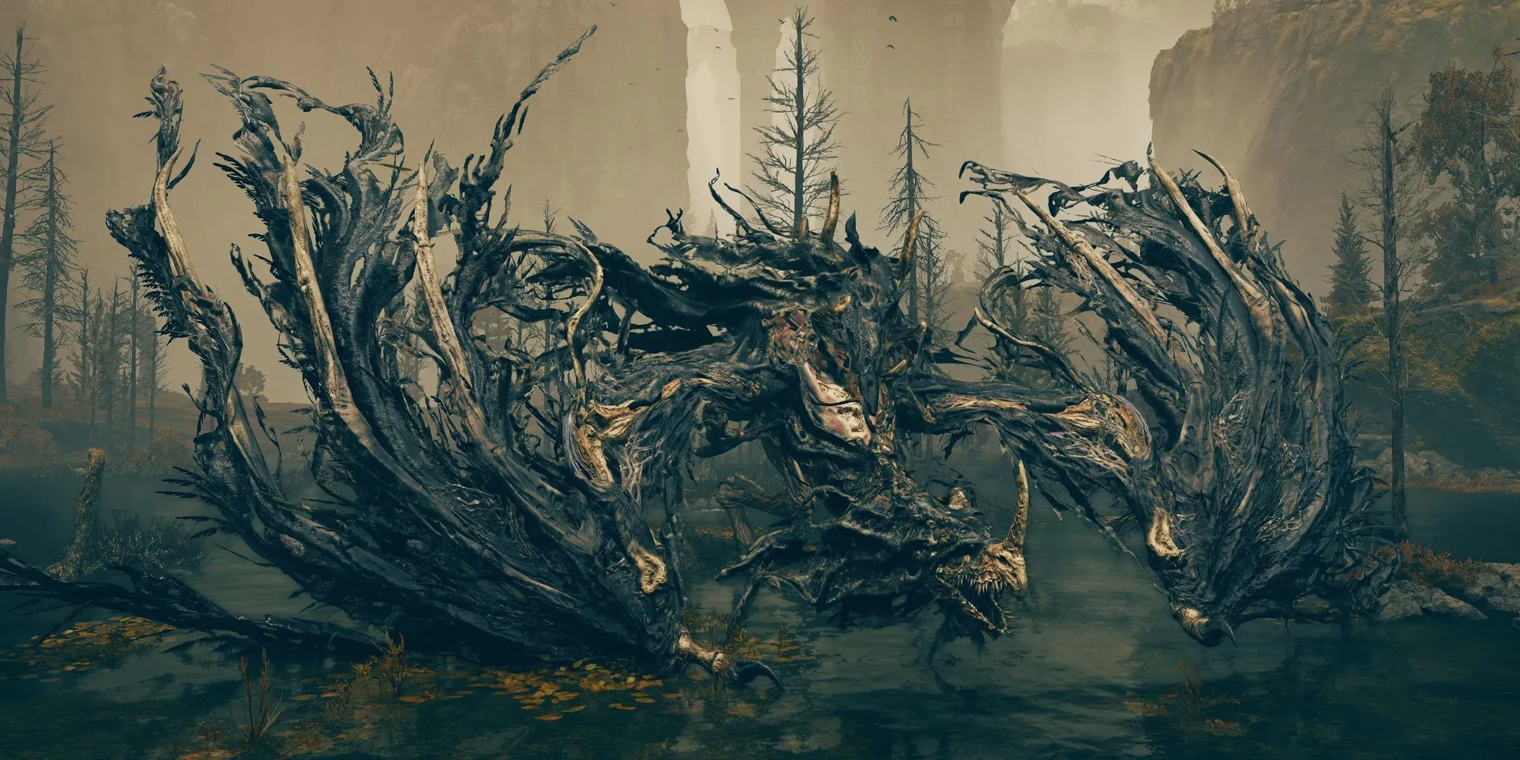 Người chơi đối đầu với Rồng Lửa Ma (Ghostflame Dragon) đầy thử thách trong Elden Ring