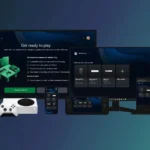Người dùng đang trải nghiệm Xbox Remote Play trên máy tính bảng, minh họa khả năng chơi game Xbox từ xa trên nhiều thiết bị.
