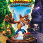 Nhân vật Crash Bandicoot đang chạy nhảy trong cảnh game Crash Bandicoot N. Sane Trilogy với đồ họa remastered chất lượng cao.