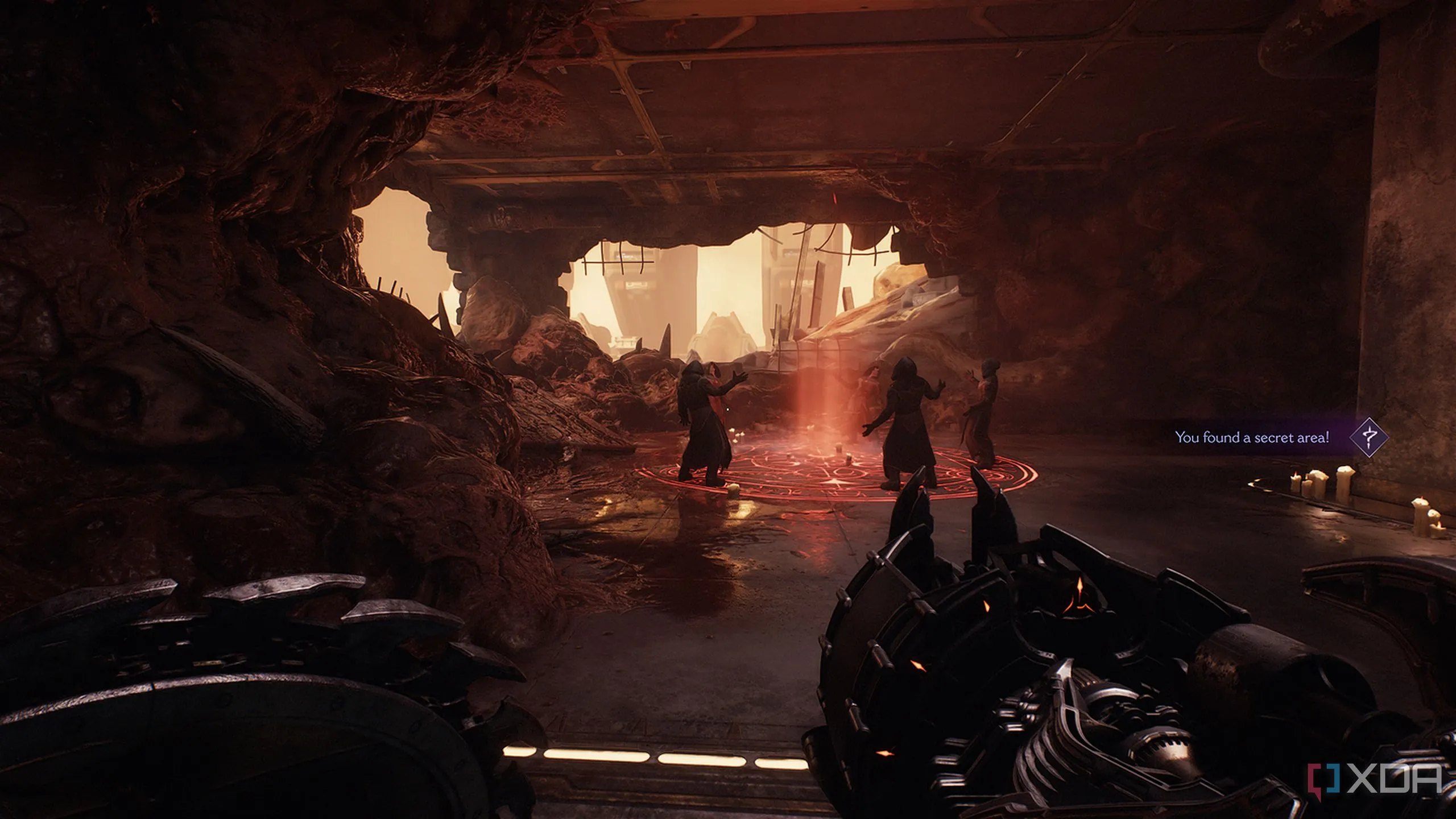 Những kẻ sùng bái quỷ đang hành lễ trong một khu vực bí mật ẩn giấu ở Doom The Dark Ages Chương 2