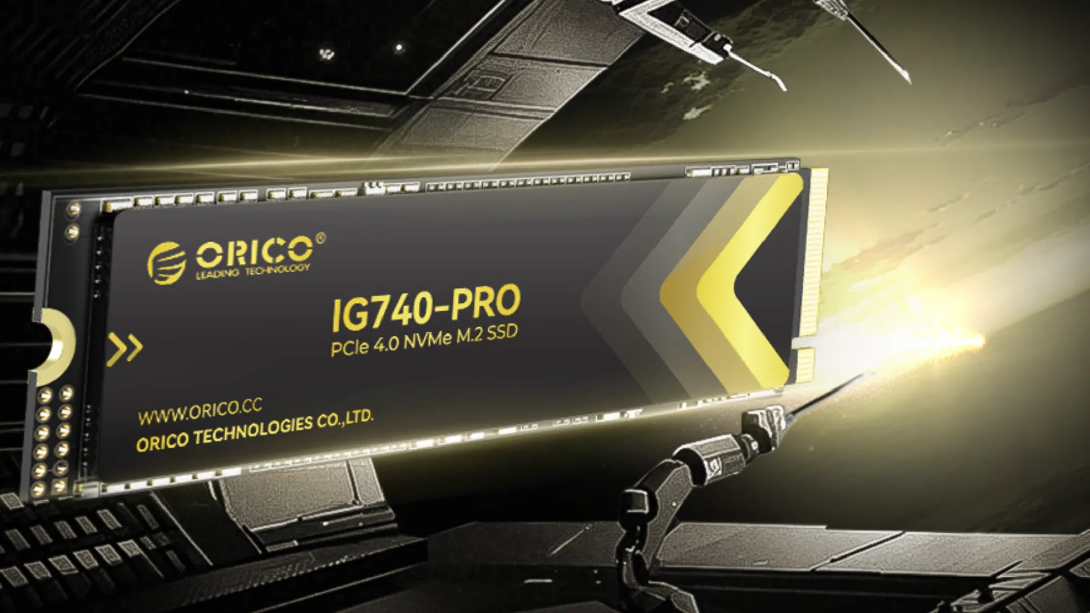 Ổ cứng SSD M.2 NVMe ORICO IG740PRO 2TB với thiết kế tản nhiệt