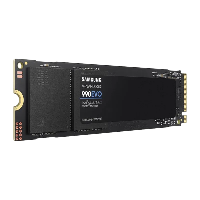 Ổ cứng SSD Samsung 990 Evo M.2 NVMe trên nền trong suốt