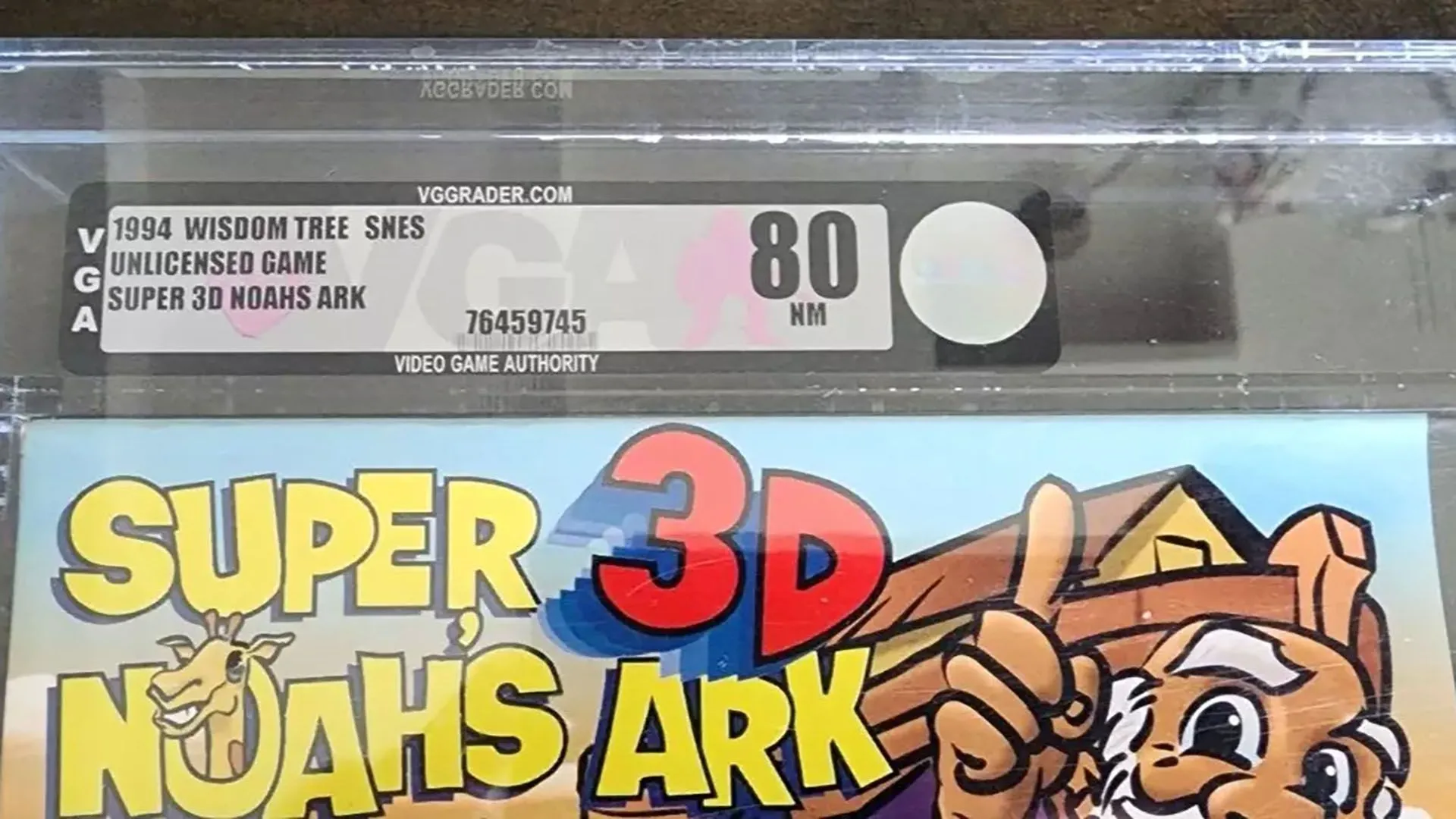 Phiên bản vật lý Super Noah's Ark 3D, một món đồ sưu tầm hiếm giá trị