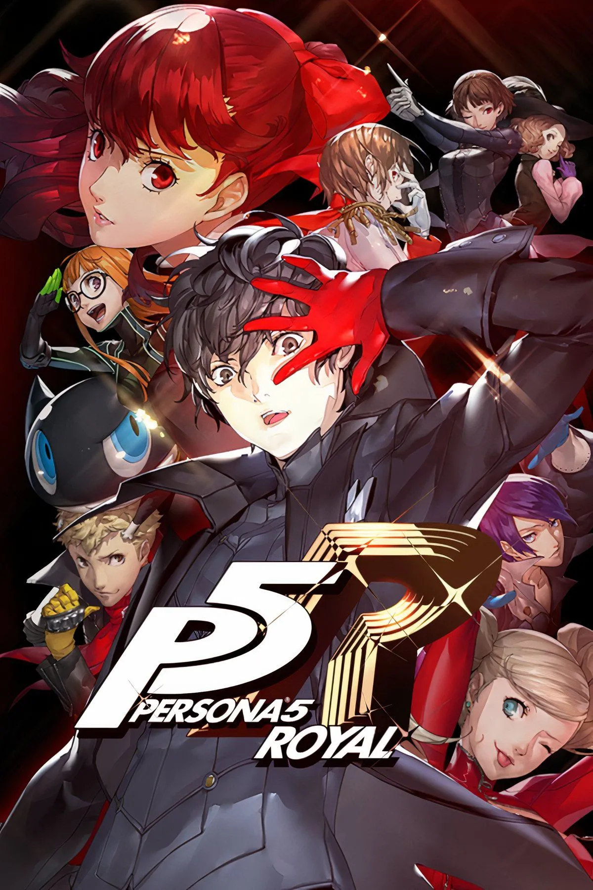 Phong cách nghệ thuật ấn tượng và nhân vật chính Joker trong Persona 5 Royal, thể hiện sự kết hợp độc đáo giữa yếu tố nhập vai và mô phỏng cuộc sống học đường.