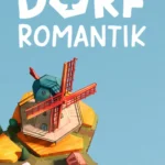 Phong cảnh thư thái trong game Dorfromantik với các ô hình lục giác mô phỏng rừng, cánh đồng và sông