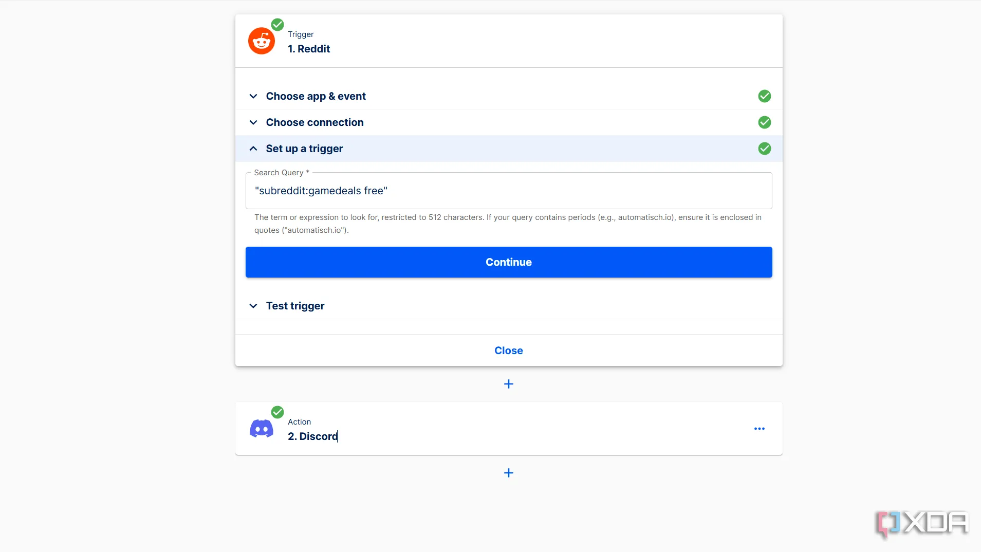 Quy trình tự động hóa &quot;Flow&quot; với Reddit được thiết lập trong Automatisch