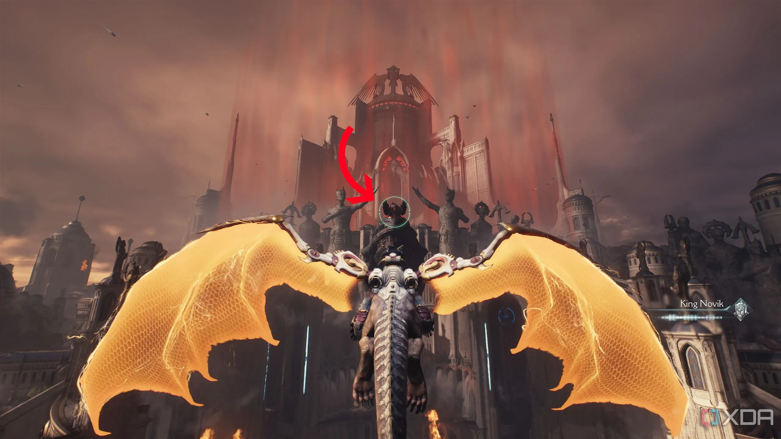 Rồng Serrat đối mặt với chiến hạm Hell Carrier đầu tiên tại Holy City of Aratum.