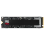 Samsung 9100 Pro SSD được đặt cạnh bo mạch chủ, minh họa thiết kế nhỏ gọn và khả năng lắp đặt