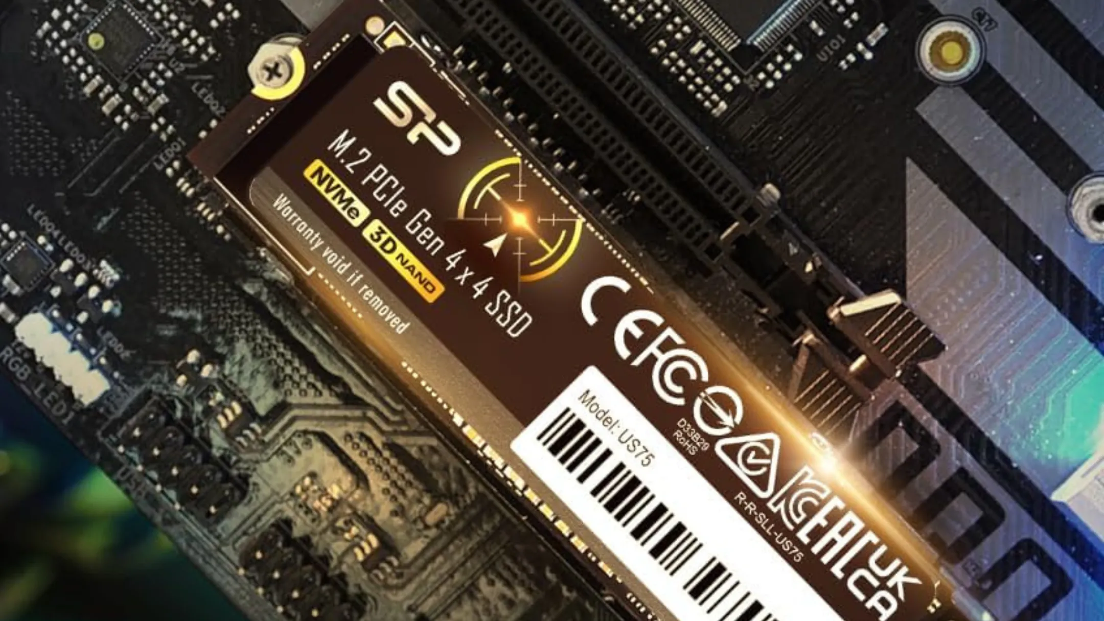 SSD Silicon Power US75 4TB gắn trên bo mạch chủ PC cho hiệu năng tối ưu