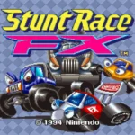Stunt Race FX trên SNES với đồ họa đa giác đặc trưng