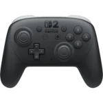 Tay cầm Nintendo Switch 2 Pro Controller màu đen, thiết kế hiện đại