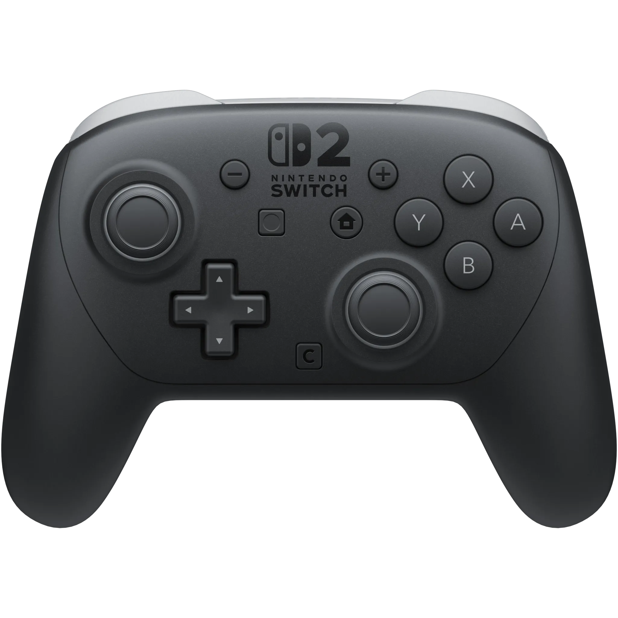 Tay cầm Nintendo Switch 2 Pro Controller màu đen, thiết kế hiện đại