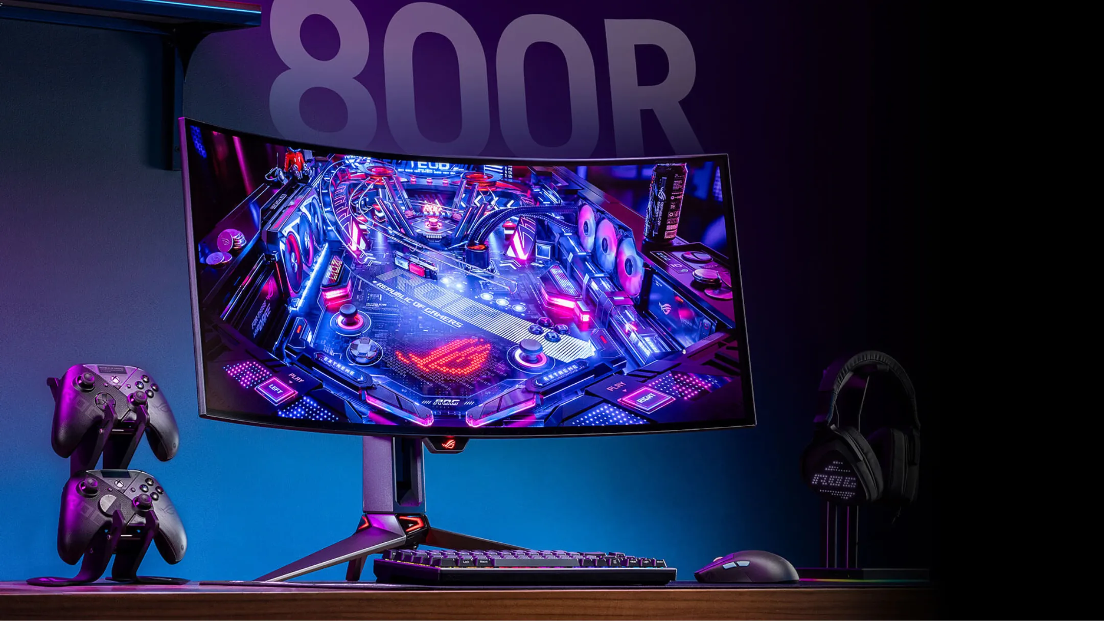 Thiết kế cong 800R ấn tượng của màn hình Asus ROG Swift PG34WCDM