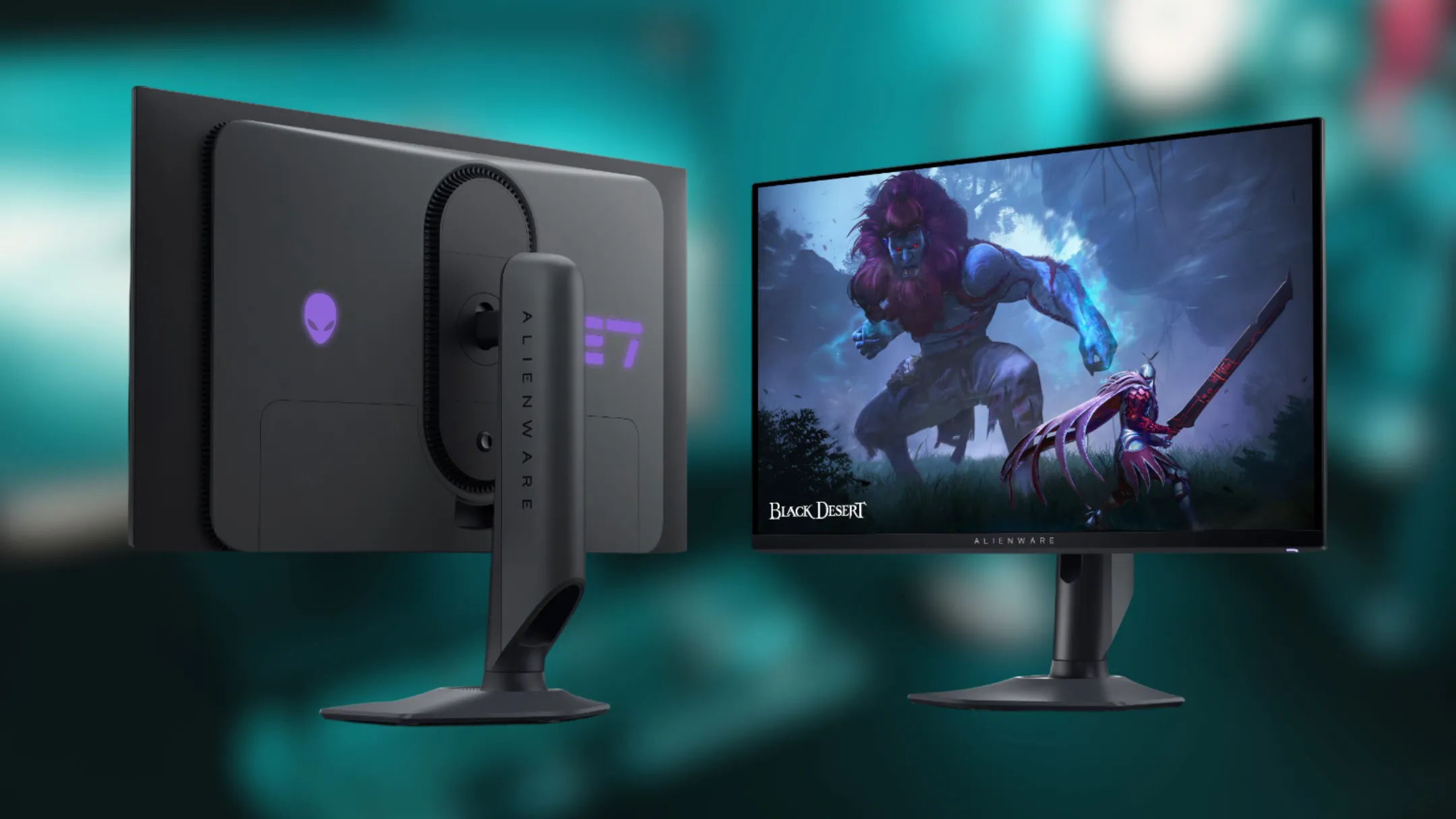 Thiết kế màn hình Alienware AW2725DF cao cấp với chân đế và viền mỏng