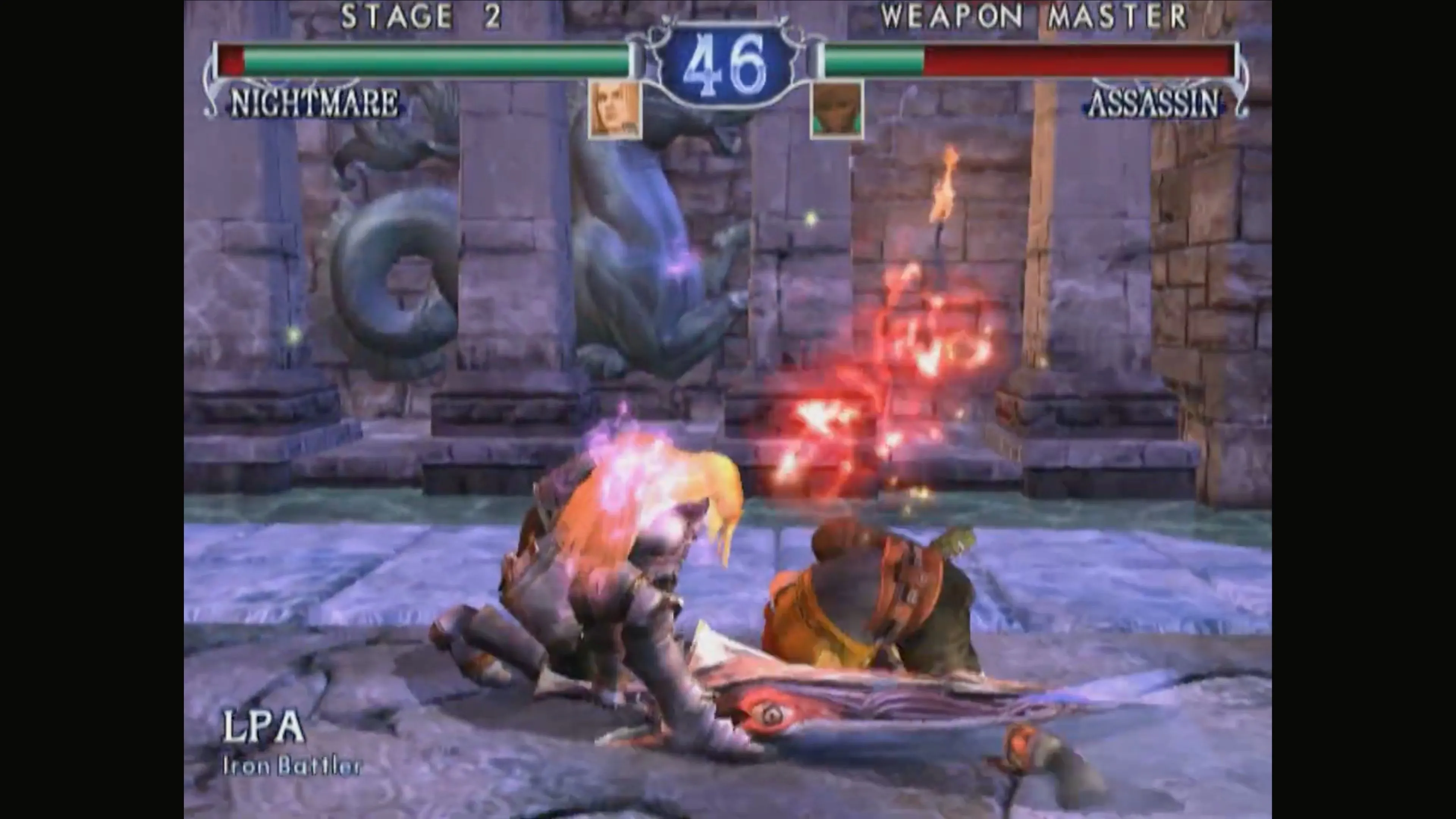Trận đấu giữa Link và Kilik trong SoulCalibur II, GameCube