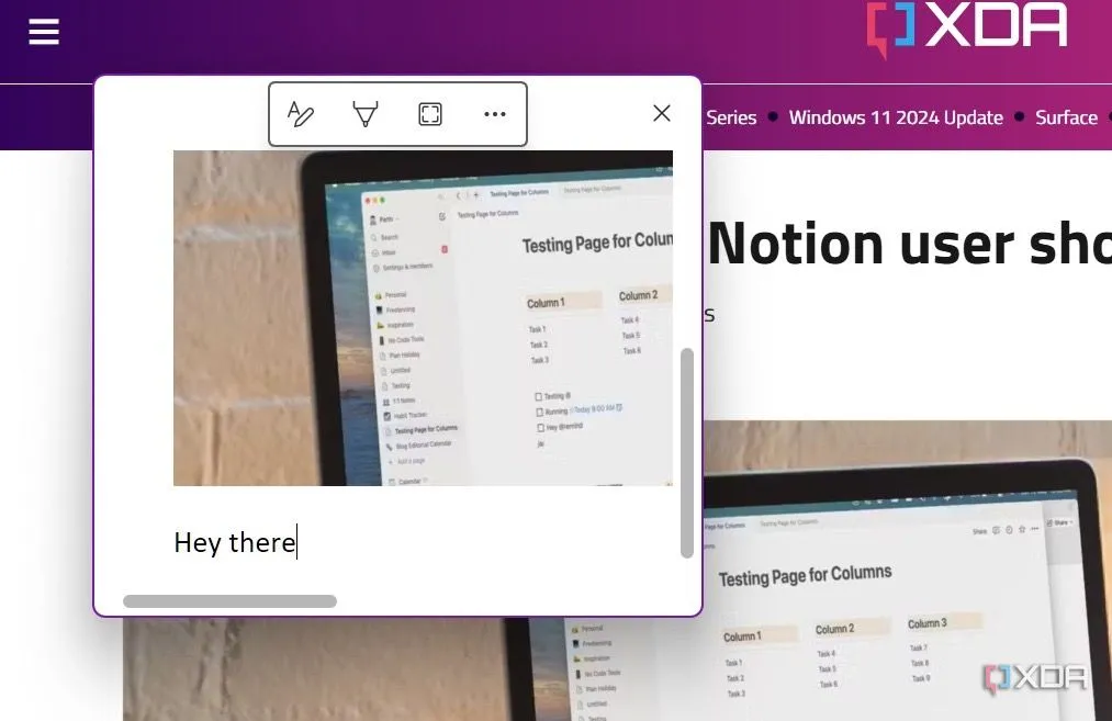 Ứng dụng OneNote trên Windows với tính năng ghi chú nhanh