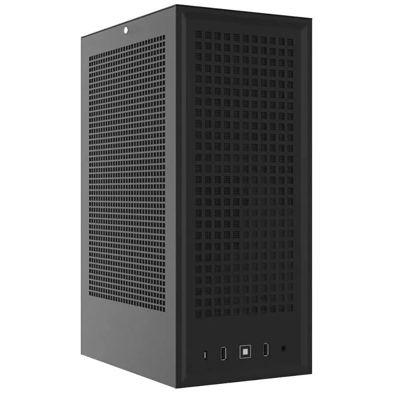 Vỏ case HYTE Revolt 3 màu đen, một mẫu ITX siêu nhỏ gọn lý tưởng cho các bản build PC gaming hiệu năng cao. Nguồn: Hyte