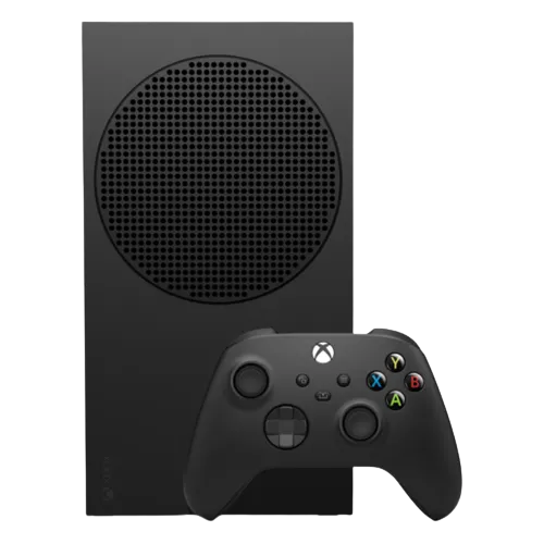 Xbox Series S phiên bản 1TB màu đen, một console game kỹ thuật số.