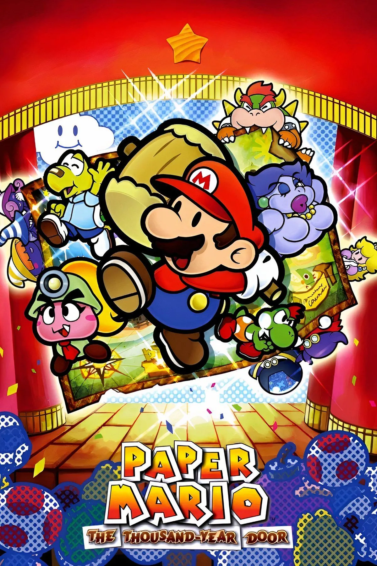 Yoshi cùng Mario chiến đấu trong Paper Mario: The Thousand-Year Door